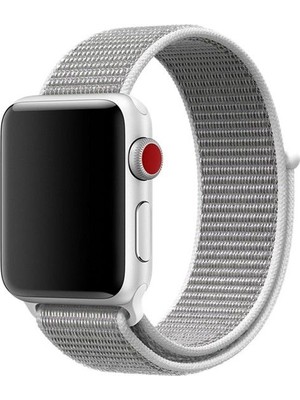 Gregoss Apple Watch Seri 2,3,4,5,6,se,7  Uyumlu  38/40/41 mm Spor Loop Kumaş Hasır Kordon