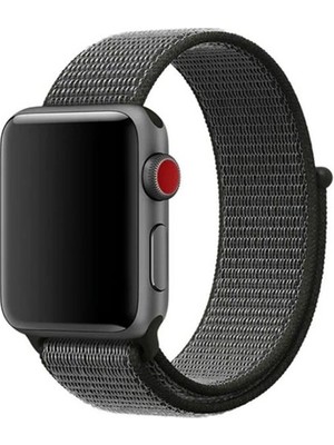 Gregoss Apple Watch Seri 2,3,4,5,6,se,7  Uyumlu  38/40/41 mm Spor Loop Kumaş Hasır Kordon