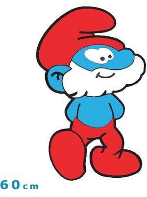 Woody Life Woodylife Şirin Baba Ahşap Dolap-Duvar Figürü-60 cm Çocuk Odası Anaokulu Dekor