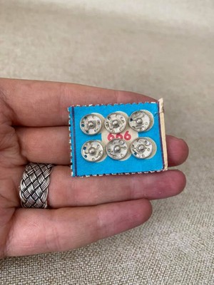 Hasyılmaz Antika Çıtçıt Düğme 1cm x 6lı - Bakkaliye Koleksiyon Çıt Çıt Düğme
