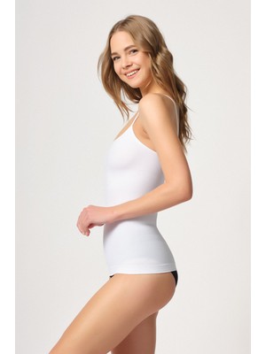 Emay Beyaz Emay 5020 Ince Askılı Atlet Korse