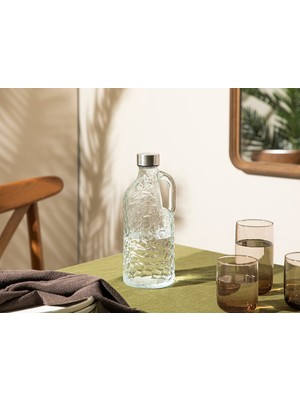 English Home Riley Cam Saklama Şişe 1000 ml Şeffaf