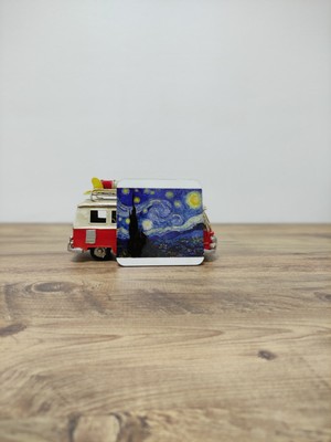 Green Blue Sanat Serisi - Yıldızlı Gece Kupa (Bardak) Altlığı