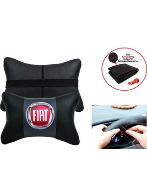 Ayz Oto Aksesuar Fiat Palio Uyumlu Direksiyon Kılıfı + 5d Ortopedik Oto Boyun Yastığı