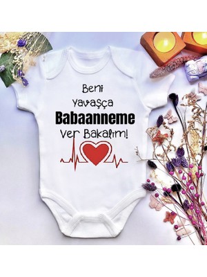 İrembaby Unisex Bebek Baskılı %100 Pamuklu Çıtçıtlı Body Zıbın