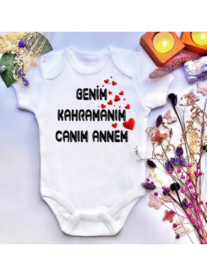 İrembaby Unisex Bebek Baskılı %100 Pamuklu Çıtçıtlı Body Zıbın