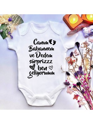 İrembaby Unisex Bebek Baskılı %100 Pamuklu Çıtçıtlı Body Zıbın