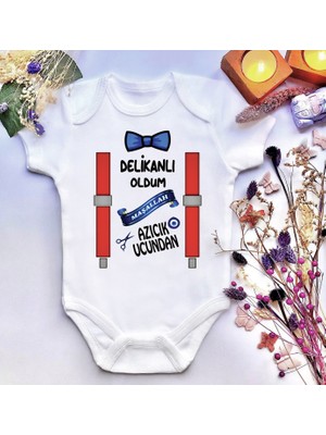 İrembaby Unisex Bebek Baskılı %100 Pamuklu Çıtçıtlı Body Zıbın
