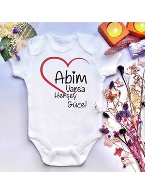 İrembaby Unisex Bebek Baskılı %100 Pamuklu Çıtçıtlı Body Zıbın