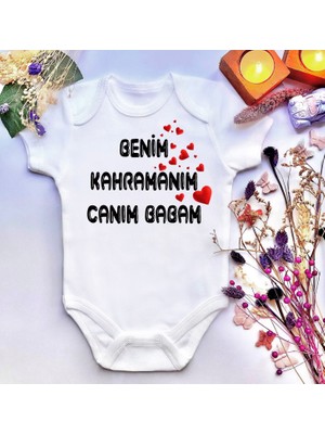 İrembaby Unisex Bebek Baskılı %100 Pamuklu Çıtçıtlı Body Zıbın