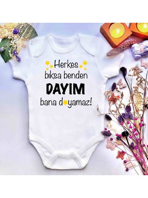 İrembaby Unisex Bebek Baskılı %100 Pamuklu Çıtçıtlı Body Zıbın