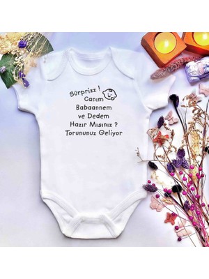 İrembaby Unisex Bebek Baskılı %100 Pamuklu Çıtçıtlı Body Zıbın