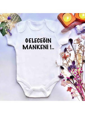 İrembaby Unisex Bebek Baskılı %100 Pamuklu Çıtçıtlı Body Zıbın