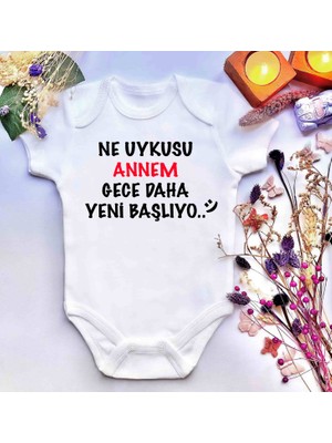 İrembaby Unisex Bebek Baskılı %100 Pamuklu Çıtçıtlı Body Zıbın