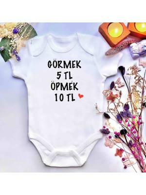 İrembaby Unisex Bebek Baskılı %100 Pamuklu Çıtçıtlı Body Zıbın