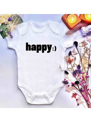 İrembaby Unisex Bebek Baskılı %100 Pamuklu Çıtçıtlı Body Zıbın