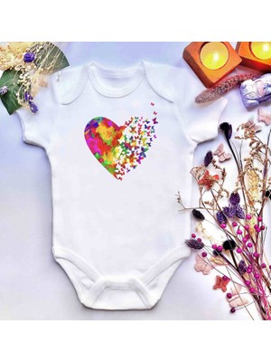 İrembaby Unisex Bebek Baskılı %100 Pamuklu Çıtçıtlı Body Zıbın
