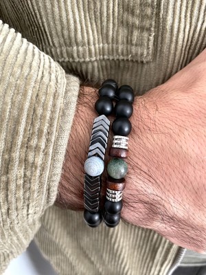 Padore Accessory Çok Şık Iki Adet Doğal Taş Bileklik
