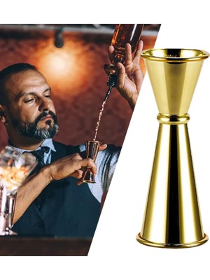 Dolity Paslanmaz Çelik Kokteyl Cam Margarita Parti Bayram Altın 1 2oz Için Çift Başlı (Yurt Dışından)