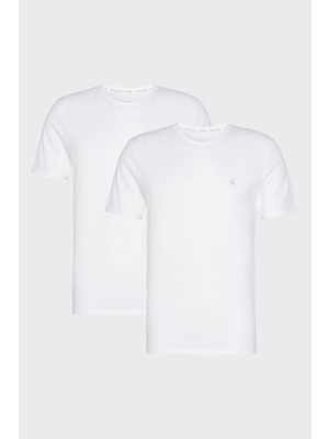 Calvin Klein Pamuklu Regular Fit 2 Pack T Shirt Erkek T Shirt 000NB2221A 100