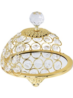 Hürrem Lüx Kristal Taşlı Aynalı Sunumluk D 15X13