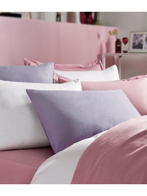 Linens Saten Basic Volanlı 2'Li Yastık Kılıfı Seti