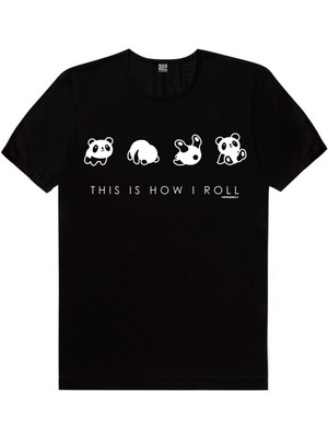 Rock&Roll Sütlü ve Sade, Beyaz Meraklı, Panda Taklası Kadın 3'lü Eko Paket T-Shirt