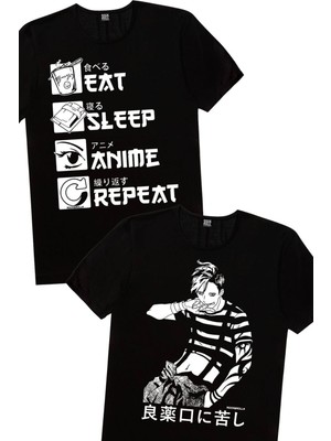 Rock&Roll Manga Boy, Hep Anime Kadın 2'li Eko Paket T-Shirt