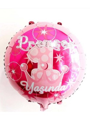 Parti Sürprizi Prences 1 Yaş Folyo Balon