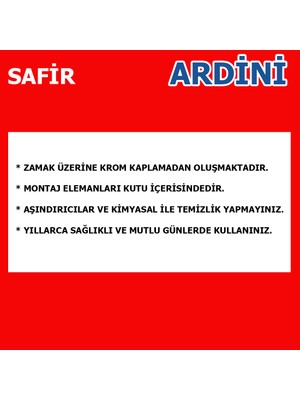 Ardini Safir Uzun Havluluk Krom