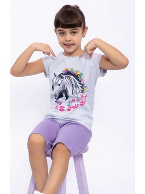 U.S. Polo Assn. US1049 Lisanslı Kız Çocuk Süprem 2'li Kapri Takım