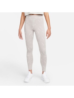 Nike Sportswear Swoosh Printed High-Waisted Dance Kadın Tayt