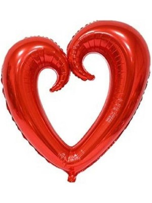 İKM Ortası Boş Kalp Kırmızı Balon