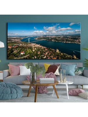 Voovart Istanbul Boğazı Panorama Manzarası Kanvas Tablo - VOOV1717