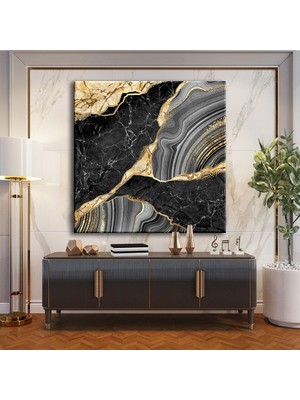 Voovart Marble Modern Dekoratif Kanvas Tablo - VOOV1505