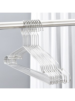 Vip Home Concept Metal Elbise Askısı 24 Adet Kıyafet Askısı Pantolon Askısı Tel Askı