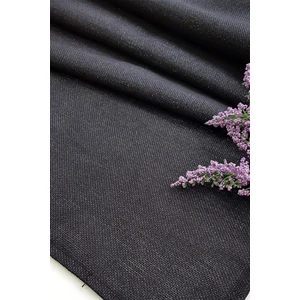 Simli Keten Runner, Kırmızı, Siyah, Krem