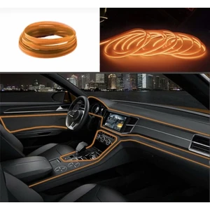 Hazar Led Araç Içi Neon Şerit LED 3 Metre Turuncu (Torpido Ledi)