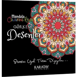 Mandala Boyama Kitabı – Görkemli Siyah Beyaz Desenler, 24x22,5 cm Karton Kapaklı, Tek Adet