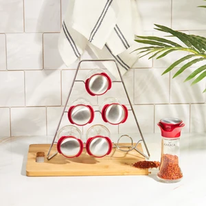 Nori Üçgen 7 Parça Baharat Takımı Red