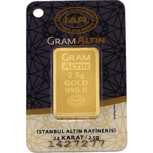 2,5 Gram Külçe 24 Ayar Altın