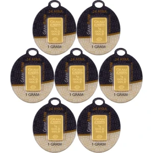 7 Gram (7x1 Adet) 24 Ayar Külçe Altın