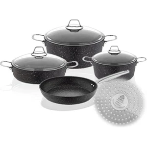 Black  Indüksiyon 7 Parça Set