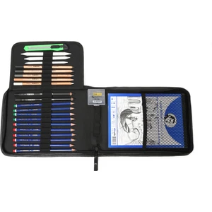 Hobi Market Art Karakalem Eskiz Çizim Sanat Başlangıç Seti 24 Parça Çantalı