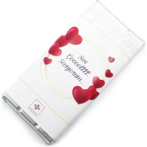 Nin Chocolate Sevgililer Günü Tablet Çikolata Beyaz