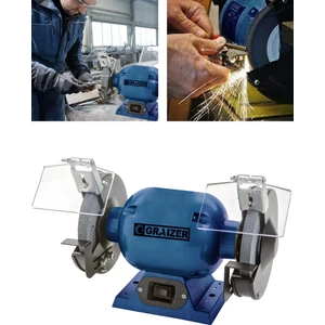 Alman TURBO-3000 Çark Motoru Zimpara Balta Bıçak Bileme Makinesi Tas Motoru Taslama 150 mm