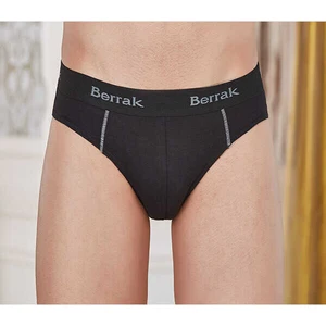 1065 Erkek 3'lü Kalın Bel Lastikli Slip