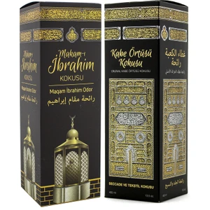 Makamı Ibrahim ve Kabe Örtüsü Kokusu Sprey 400 Ml. Siyah