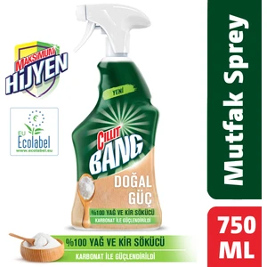 Cillit Bang Doğal Güç Mutfak Temizleyici Yağ ve Kir Sökücü Karbonatlı Sprey 750 ml