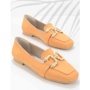 Turuncu Nubuk  Kadın Loafer Ayakkabı K01641166101
